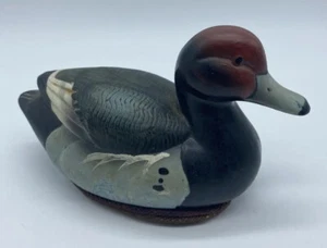 Vintage 1990's Hand Painted Redhead Porcelain Duck Lint Brush - Picture 1 of 5