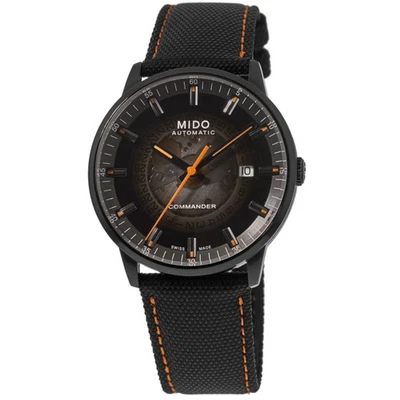 Nuevo reloj para hombre Mido Commander degradado esfera negra tela M021.407.37.411.00 Foto 1 de 4