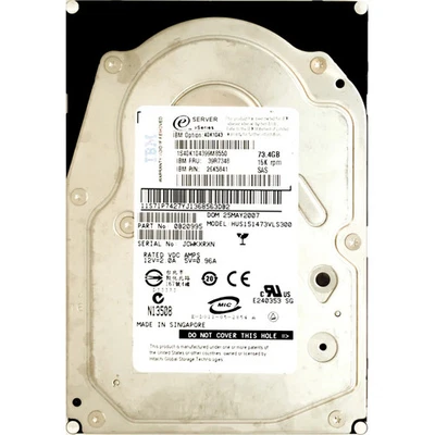 IBM (71P7427) 73GB SAS-1 (LFF) 3Gb/s 15K HDD - Image 1 of 2