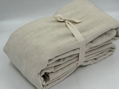 Nueva cortina de terciopelo usada WEST ELM con forro oscurecido alabastro, 48X108 Foto 1 de 4