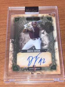 2024 Wild Card 5 Card Draw Dakota Jordan Vintage Green Foil Blue SP Auto #1/1 - Bild 1 von 4