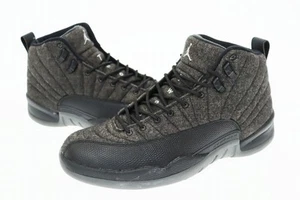 NIKE Men 10.5US Air Jordan 12 Retro Wool Wolf Grey University Blue-White-Midni - Picture 1 of 8