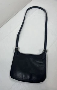 VTG Coach Mini Slim Hippie Shoulder Flap Purse Leather Bag #9135 Black 90’s Y2K - Picture 1 of 16