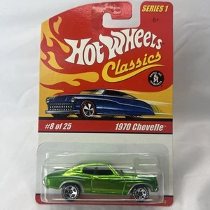 Hot Wheels Classics Series 1 1970 Chevy Chevelle in Spectraflame Green # 8 of 25 - Picture 1 of 6