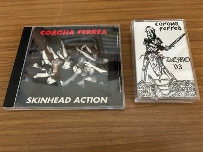 CORONA FERREA “Demo 1993 + CD” Italy Oi RAC Skinhead Adl 112 Peggior Amico Skin - Imagen 1 de 3