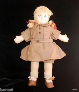 GIRL SCOUT BROWNIE 1950s GEORGENE NOVELTIES 13" CLOTH DOLL - ESTATE LIQUIDATION - Picture 1 of 6