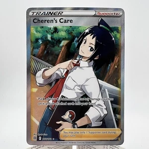 Pokemon Cheren's Care 168/172 Brilliant Stars Sword & Shield FULL ART TRAINER - Picture 1 of 2