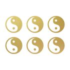 Small Yin Yang Symbol Vinyl Decals Phone set of 6 Yin Yang sign Stickers sheet