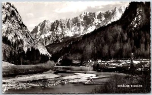 Gesause Eingang Österreich längster Binnenfluss Felsklippen RPPC Foto Postkarte - Bild 1 von 2