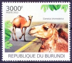 Burundi 2012 MNH, fragmentación de hábitat de camellos, animales salvajes, Michel BI 2617KB - Imagen 1 de 1