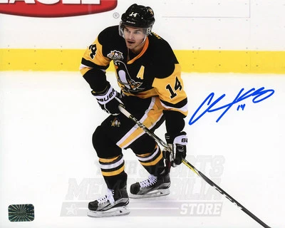 克里斯·库尼茨匹兹堡企鹅签名亲笔签名家庭动作8x10 — 第 1/2 张图片