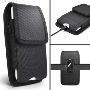 Vertical Holster Belt Clip Pouch Nylon Case Sleeve for Plus Cell Phones - Picture 1 of 18