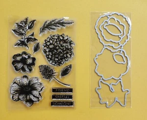 Markenlos Stempel und Stanzenset Blumen - Bild 1 von 1