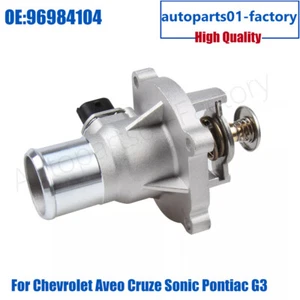 New Engine Coolant Thermostat Assembly For Chevrolet Aveo Cruze Sonic Pontiac G3 - Picture 1 of 13