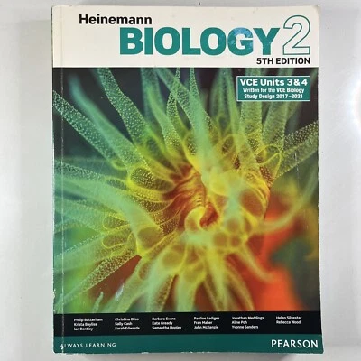 Heinemann Biology 2 5th Edition Student Book VCE Units 3 & 4 Paperback Textbook - Image 1 of 4