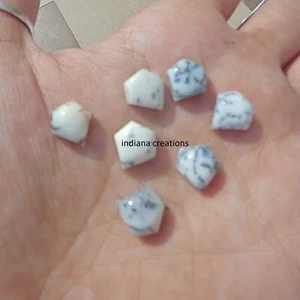 Dendrite Opal Cab, Diamond Cabochon 10mm - 20mm Size Pack of 5 Pcs Natural Gems - Imagen 1 de 5