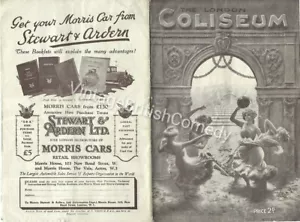 Robb Wilton - Coliseum, London 1929 Programme - Picture 1 of 6