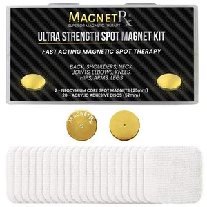 MagnetRX® Magnetic Therapy Spot Magnet Kit - Large Spot Magnets for pain relief - Picture 1 of 7