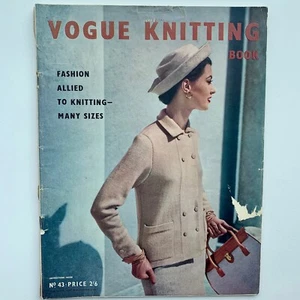 50s vintage Vogue Knitting Book retro chic fashion knitwear hand knit patterns - Picture 1 of 3