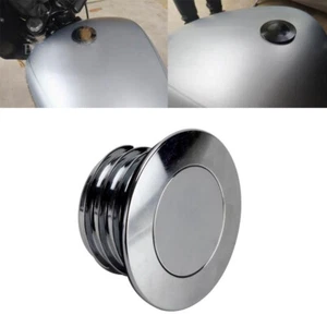 Chrome Pop-up Gas Cap For Harley Softail FXST Street Bob 114 FXBBS FXBB 2018-25 - Picture 1 of 7