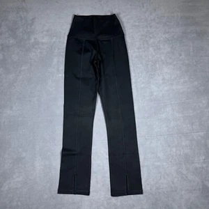 Leggings OFFLINE by Aerie The Hugger XS negros tiro alto dobladillo dividido suave elástico - Imagen 1 de 10
