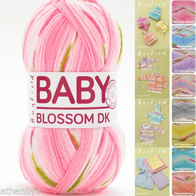 Hayfield Sirdar Baby Blossom DK Self Striping Knitting Yarn 100g - Full Range