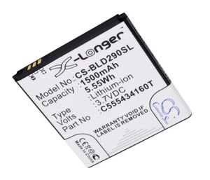 Batterie 1500mAh type C555434160T Pour Blu AMOUR, Blu D290, Blu D290i - Photo 1 sur 1