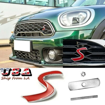 MINI COOPER S Logo calandre neuf Logo S pour Mini Cooper S - Immagine 1 di 3