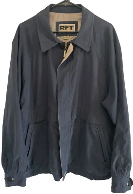 RFT Rainforest Jacket Men's XXL Blue  Microsuede 85% Polyester 15% Nylon - Image 1 of 4