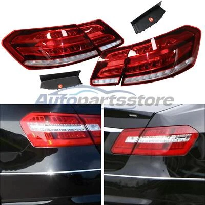 Tail Lights LED For 2010 2011 2012 2013 Mercedes Benz E-CLASS W212 4 Door Sedan - Image 1 of 4