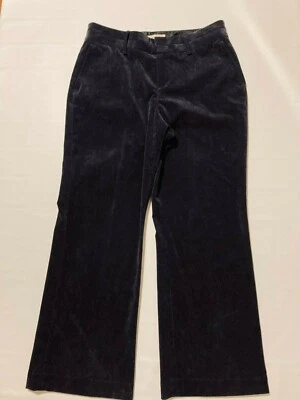 Pantalones de pana Coldwater Creek de pierna recta azul oscuro para mujer talla 12P Foto 1 de 4