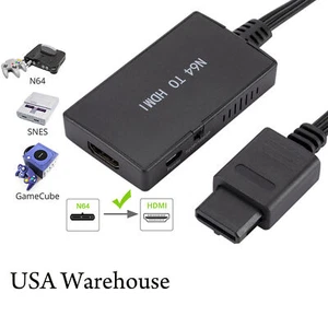 N64 To HDMI Converter Adapter HD Link Cable for Nintendo Gamecube Super New - Picture 1 of 7