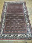 Antique Persian Hamadan Rug In Excellent Condition 4"3 X 6'11" All Nat. Dyes