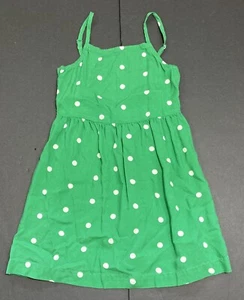 Girl's Old Navy Green Polka Dot Sundress Size 6-7 EUC - Picture 1 of 3