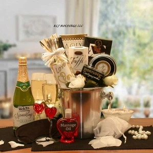 Deluxe Romantic Evening For Two Gift Basket - Picture 1 of 2