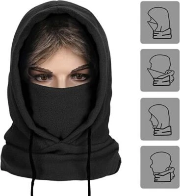 Winter Fleece Balaclava Thermo Sturmhaube Motorrad Sturmmaske Skimaske Mütze Neu