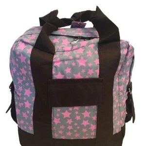 Mochila multiusos para damas y mujeres gris lona patrón corazón - Imagen 1 de 2