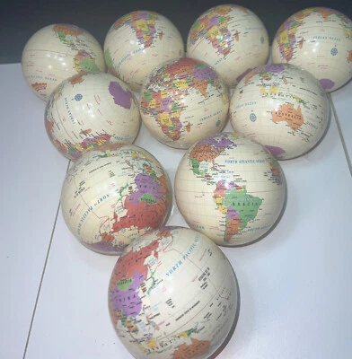 Geosafari World Challenge мини 4 дюйма земной глобус образовательный набор 10 глобусов - Изображение 1 из 4