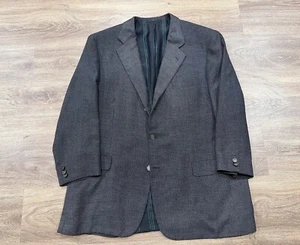 RECENT Brioni 56R / 46R Palatino Gray Microcheck Cashmere Silk Sport Coat Blazer - Picture 1 of 9