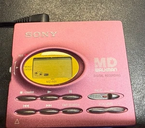 Sony MZ-R91 MiniDisc Recorder – Rare Pink Color, Fully Functional - Picture 1 of 13