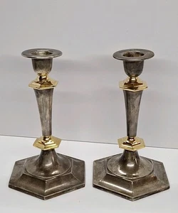 Vintage Candlestick EP Lead | Silver Brass7 Inch Solingen, Germany - Bild 1 von 9