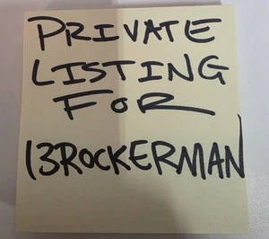 PRIVATE LISTING FOR ROCKERMAN13 - Picture 1 of 1