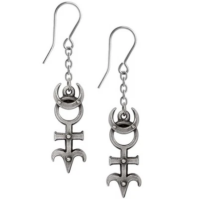 Pendientes cuentagotas Alquimia Gótica Dr. Dee's Mónada Astrología Aries Wicca E493 Foto 1 de 4