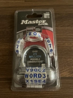 Lock Master Combination Shackle 1534D Padlock Plus Steel Password Wide Set New - Image 1 of 4