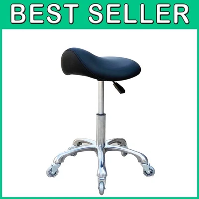 Height Adjustable Saddle Stool - 400lbs Capacity - Image 1 of 4