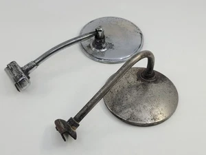 Vintage Mirror Lot X2 Automobile Car Motorcycle Bicycle Unknown Antique - Picture 1 of 9