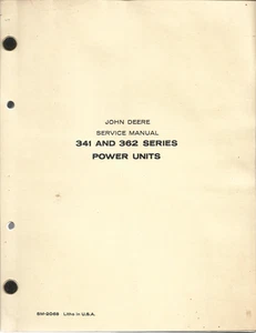 Manual de servicio de unidades de potencia John Deere serie 341 y 362 - Imagen 1 de 1