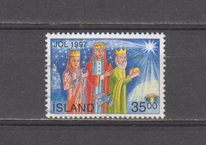 ICELAND : 1997 - USED - SCOTT # 849 XMAS - Picture 1 of 1
