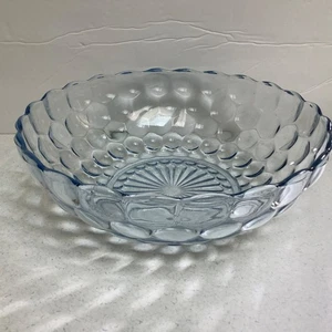 Anchor Hocking Blau Vertiefung Blase Glas Servierschüssel 8" - Bild 1 von 3