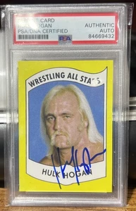 Hulk Hogan 1982 Rookie RC Card Reprint Wrestling All-Stars PSA Authentic Auto - Bild 1 von 1